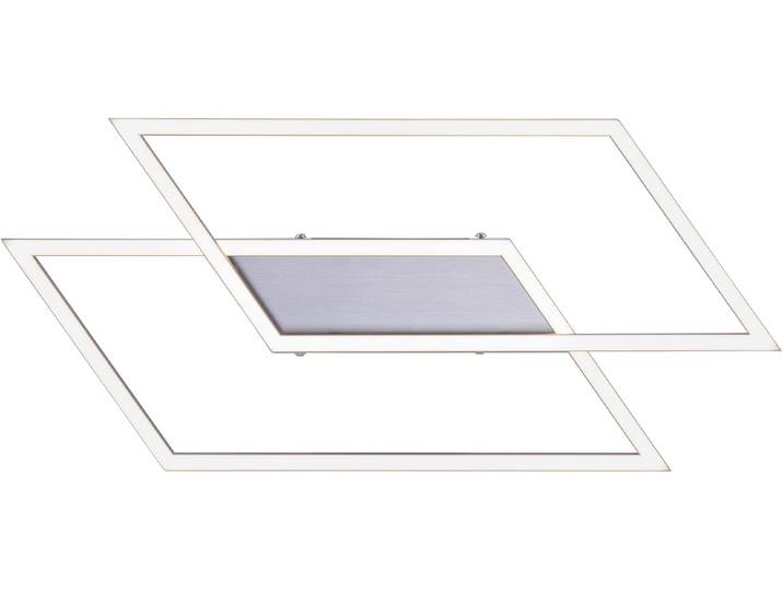 PAUL NEUHAUS LED Deckenleuchte Inigo , grau (stahlgrau), 2, H: 6,8cm, 1 Stk., Leuchten, Stufenlos dimmbar über vorhandenen Wandschalter, LED Deckenleuchte
