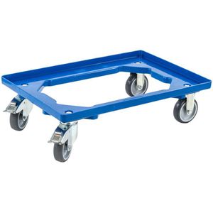 Allit Transportroller ProfiPlus, 456858, 605 x 405mm, mit Bremse, Tragkraft 300kg, 2 Stück