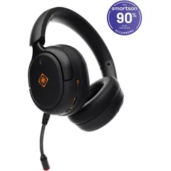Deltaco Wireless Gaming Headset (Kabelgebunden, Kabellos), Gaming Headset, Schwarz