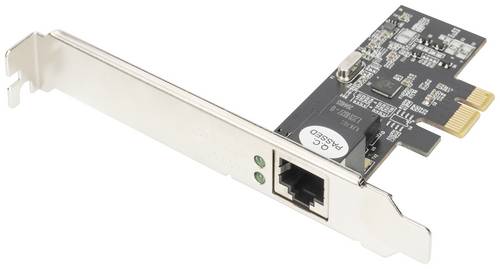 DIGITUS Single Port 2,5 Gigabit Ethernet Netzwerkkarte, RJ45, PCI Express, Realtek Chipsatz