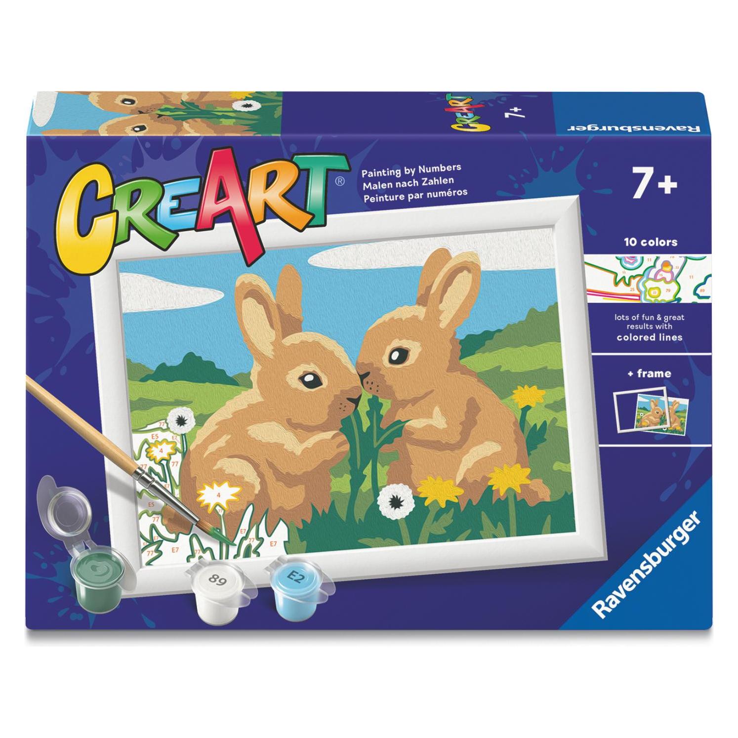 Ravensburger CreArt - Malen nach Zahlen - Kaninchen (12023248)