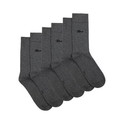 Feinstrümpfe PETROL INDUSTRIES, Herren, Gr. 43-46, grau (anthrazit melee), Baumwollmischung, Socken