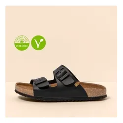 El Naturalista Unisex. 2NE501010005_001 Sandalen Ne50 Vegan schwarz (39), Wohnung, 1 bis 3 cm, Keine, Lässig, Kunstleder