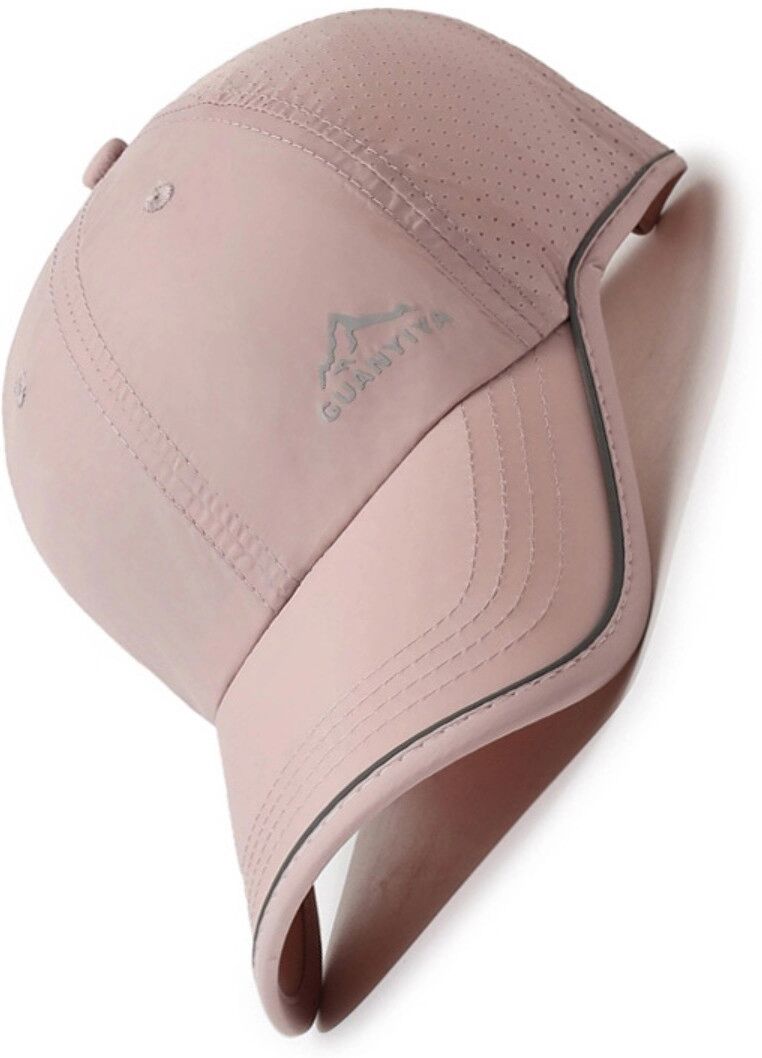 INF Schnelltrocknende atmungsaktive Baseballkappe – UV-Schutz, Schweißband, aufrechter Schirm, verstellbar 56-60cm, Polyester Rosa