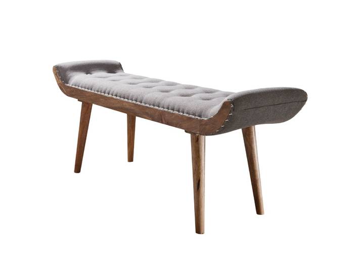 Banc en tissu, gris