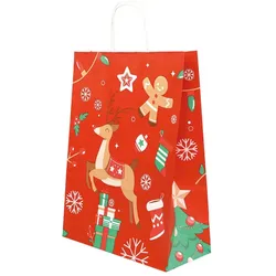 Papier Tragetaschen "Winterzauber" 32x12x41 cm