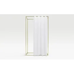 como Ösenschal  Wellen ¦ weiß ¦ Maße (cm): B: 140 H: 245