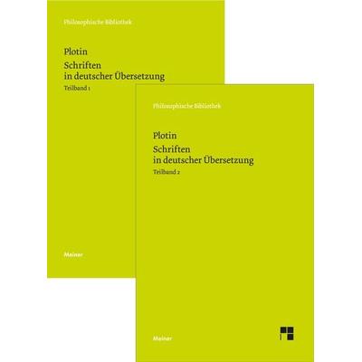 Schriften in deutscher Übersetzung, Set von Plotin, Meiner, F, 978-3-7873-3879-5