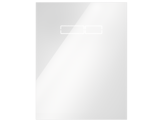 Tece lux Betätigungsglasplatte sen-Touch Elektronik, Glas weiß glzd., 9650002 9650002