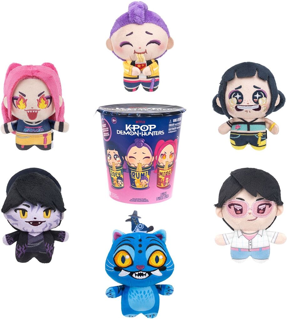 Netflix Peluche Sorpresa K-Pop Demon Hunters Mini Tazas Ramen.