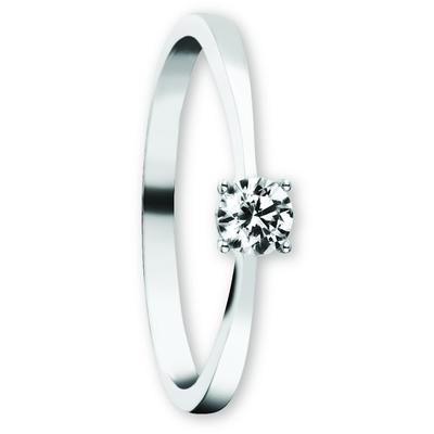 Goldring ONE ELEMENT "Zirkonia Ring aus 333 Weißgold Zirkonia Ring aus 333 Weißgold" Gr. 56, silber, Fingerringe, Damen, 56,mit Zirkonia, Gold Weißgold 333, Gold, Weißgold 333, Goldring, Ihr persönliches Symbol – liebevoll gearbeitet für jeden Tag
