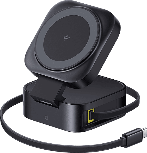 Base de carga - Baseus PicoGo Series 2-en-1, Universal, Carga inalámbrica, 67W, Negro Cosmic