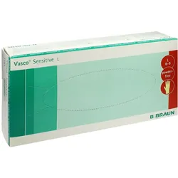 B. Braun Vasco Sensitive Untersuchungshandschuhe puderfrei Naturlatex 100 Stück - Gr. 8-9 groß 100 St