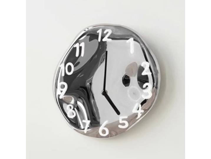 Horloge suspendue galvanisée, horloge murale pour chambre à coucher, salon, ameublement de maison, accessoires modernes et silencieux en céramique
