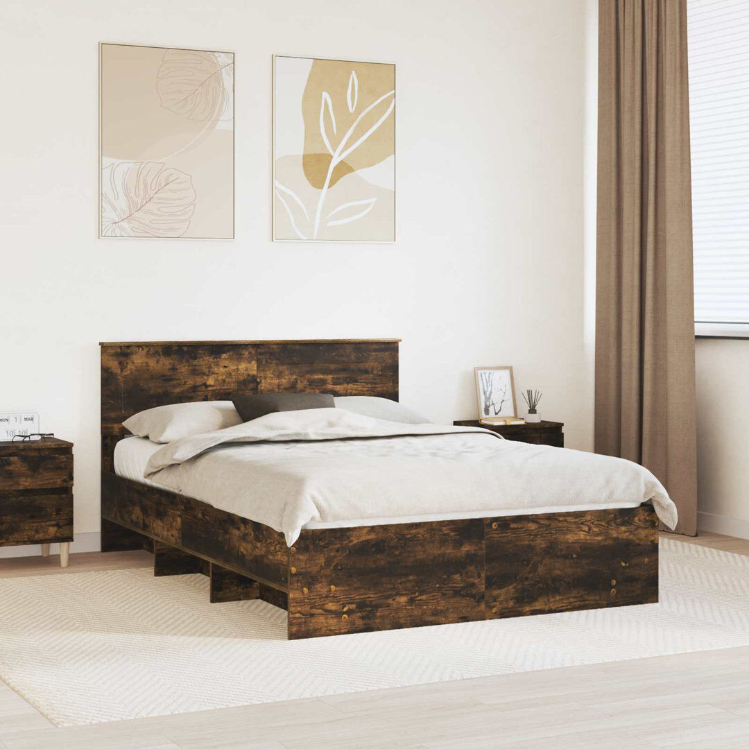 Latitude Run Bed Frame Smoked Oak Kingsize (5')