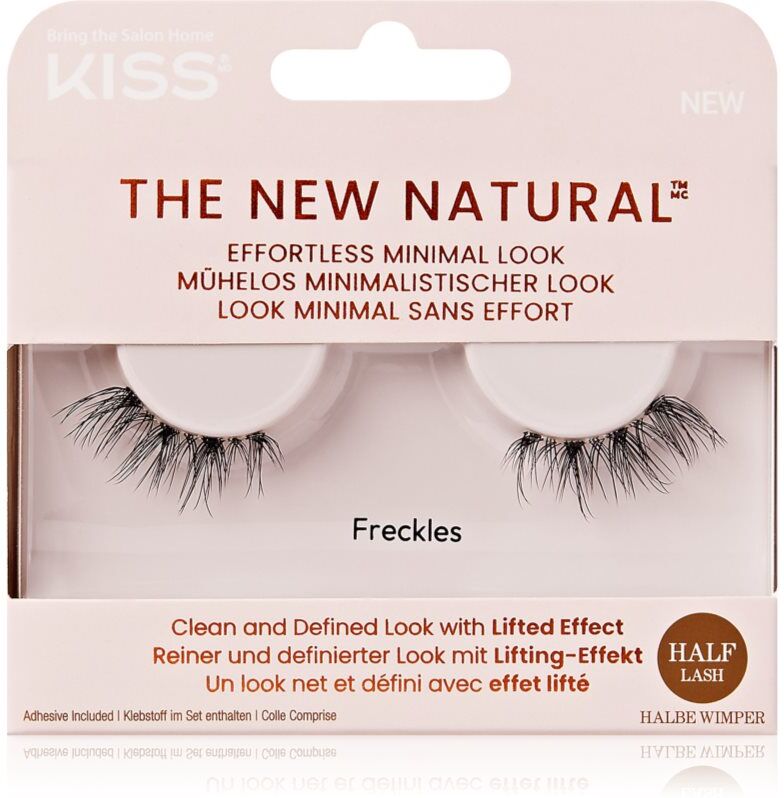 Kiss The New Natural Effortless Minimal Look false eyelashes Freckles 2 pc