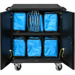 Leba NoteCart Flex 32, Notebookwagen, Schwarz, Grau