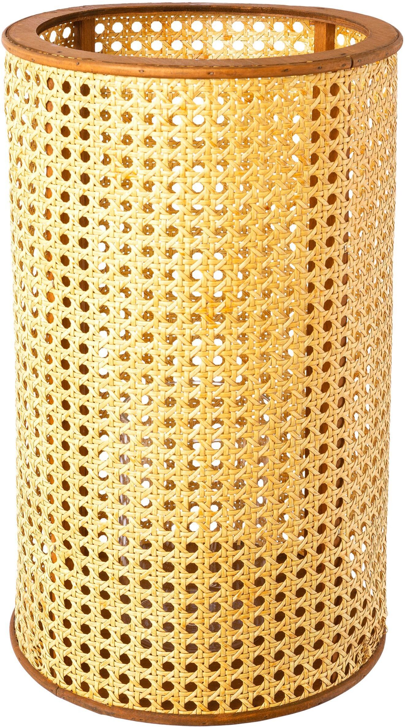 Windlicht CREATIV HOME "Windlicht", beige (natur), H:40cm Ø:24cm, Kerzenhalter, Windlicht, in toller Grösse natur B/H/T: 40cm