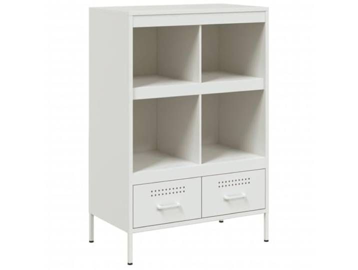 HKTMGDNG Highboard Weiß, 68x39x101,5 cm Metallschrank mit Schubladen Vielseitige Aufbewahrung im Schlafzimmer oder Flur mit stabilen Stellfüßen und Kippschutz für sicheren Stand im Alltag.