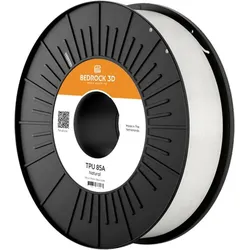 Bedrock 3D TPU-2101a075 TPU 85A Natural 1.75 mm 750 g Filament TPU 1.75 mm 750 (TPU, 750 g, 1.75 mm), Filament, Weiss