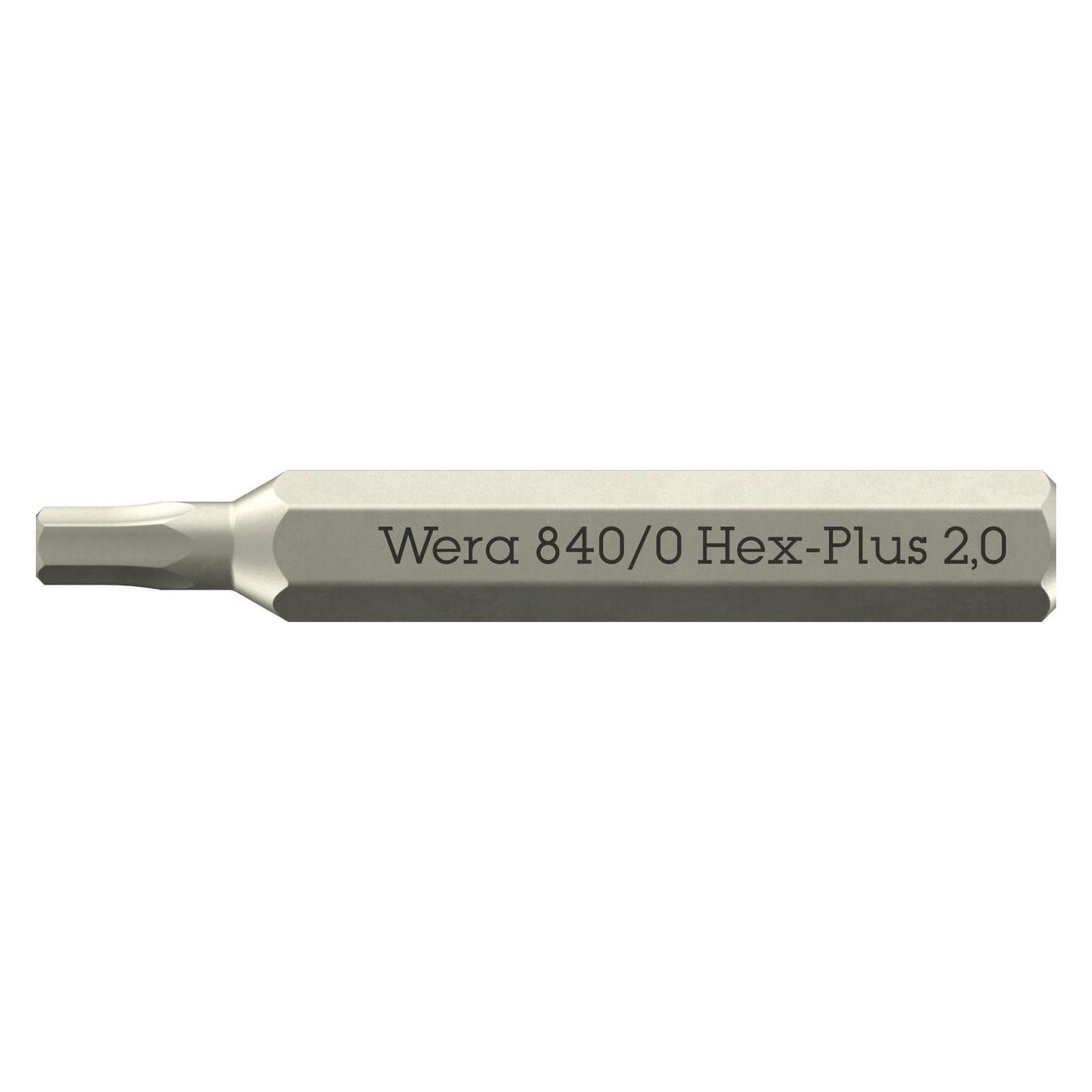 Wera 840 Micro Bits Hex-Plus 2,0 x 30mm (05058111001)