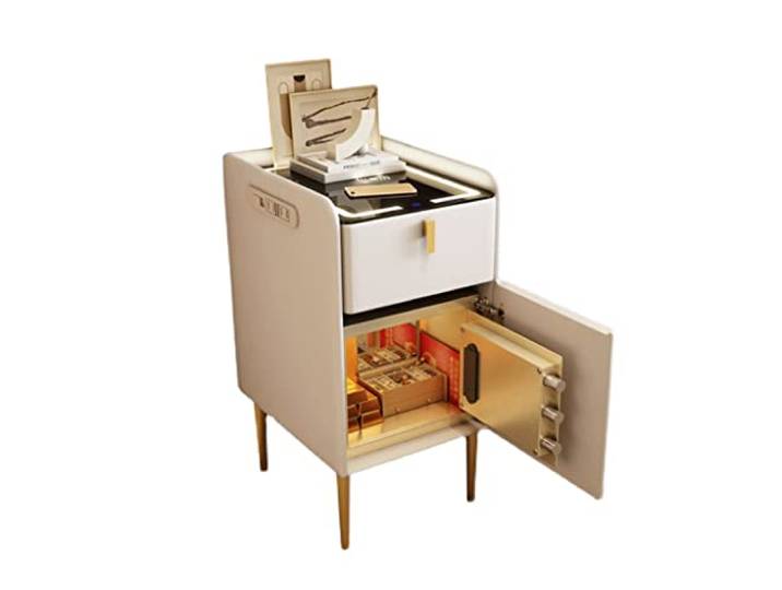 YCCHAH Bett mit Stauraum Multifunktionaler kreativer Nachttisch mit sicherem Wohnzimmer Schlafzimmer Ecke Aufbewahrungsschrank Tisch Desktop