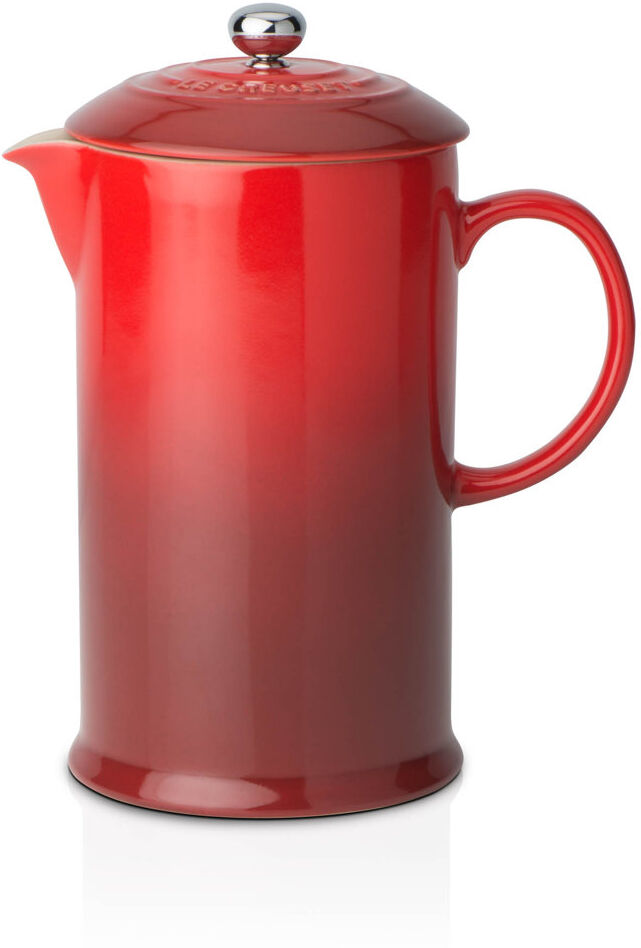 Le Creuset Stoneware Cafetiere with Metal Press Cerise 1L