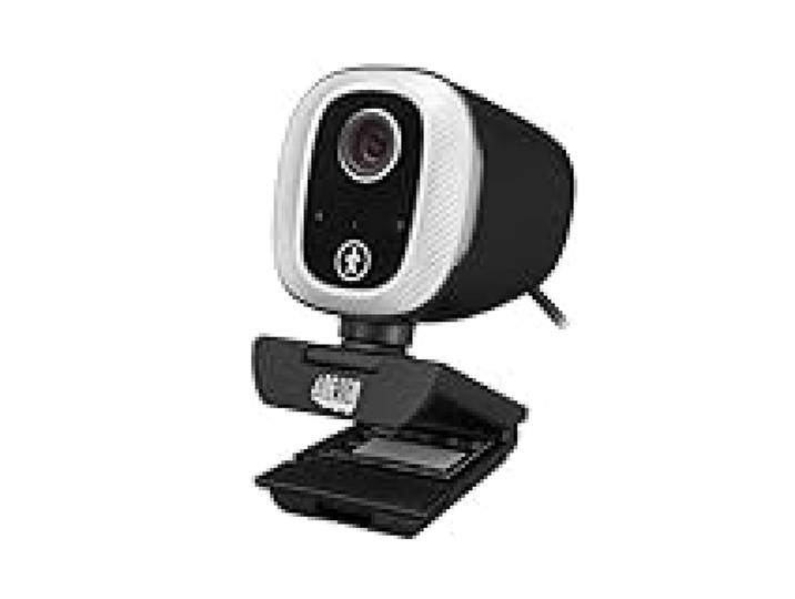 CyberTrack M1 HD Fixed Focus USB Webcam with AI Motion/Facial Tracking, 1920 Pixels x 1080 Pixels, 2.1 Mpixels, Black/Silver