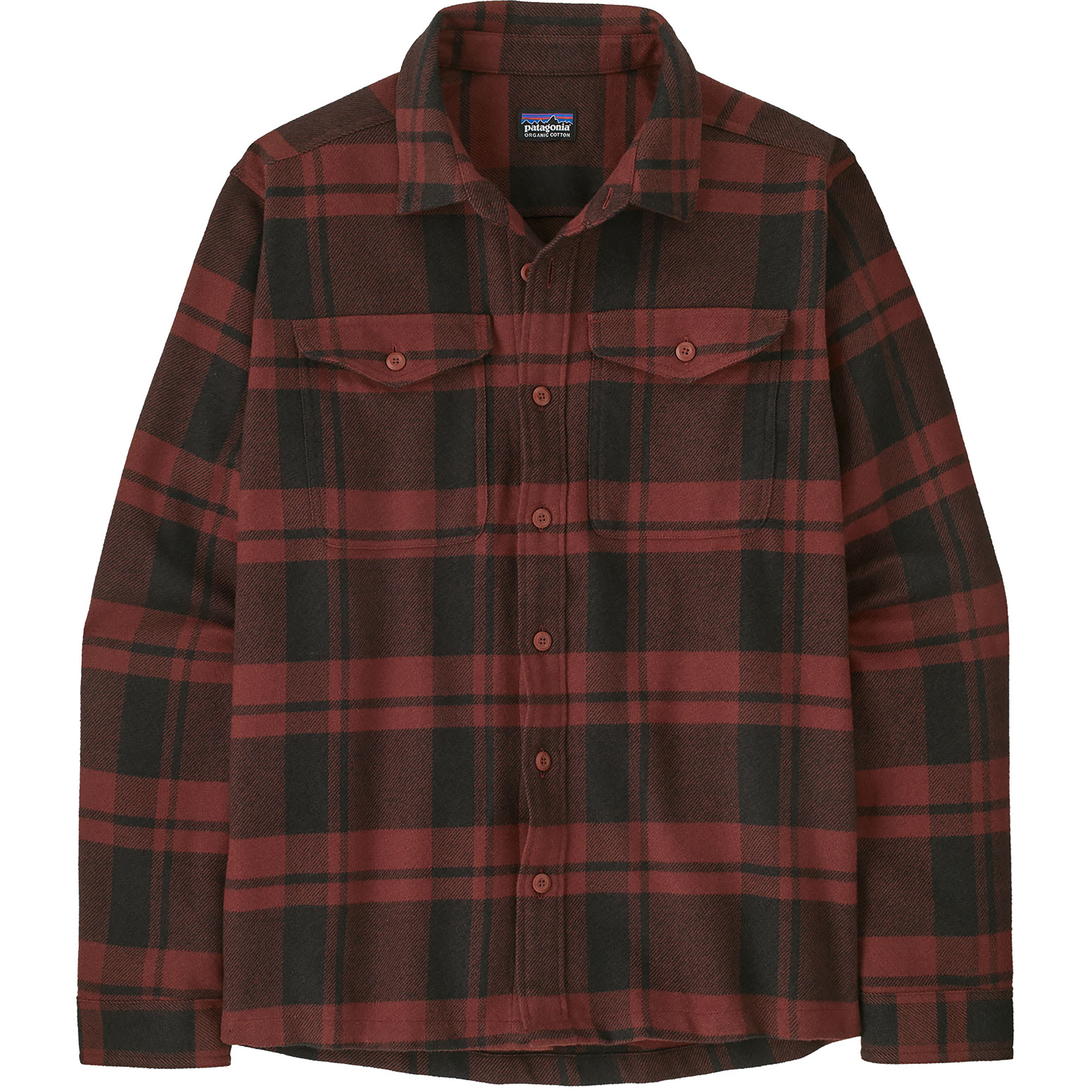 Patagonia Fjord Flannel Herren Hemden braun Größe L Lifestyle Hautfreundlich