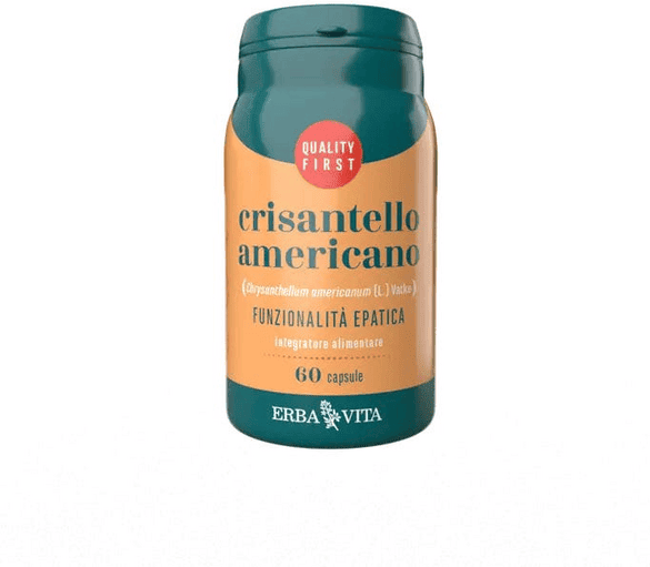 Erba Vita Crisantello Americano Integratore Fegato 60 Capsule