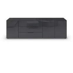 Lowboard Flipp Glas Basalt