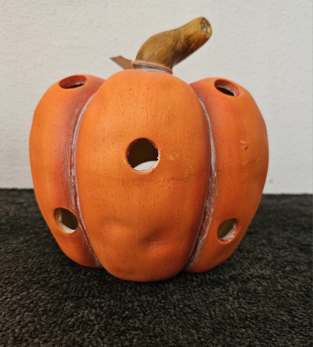 Keramische Pompoen Waxinelichthouder voor Herfstdecoratie en Halloween