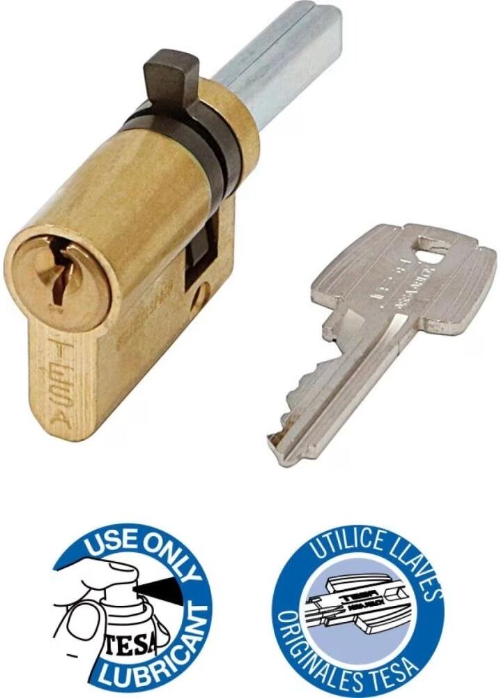 Cilindro De Cerradura Tesa De Seguridad Latón Talla Única Unisex