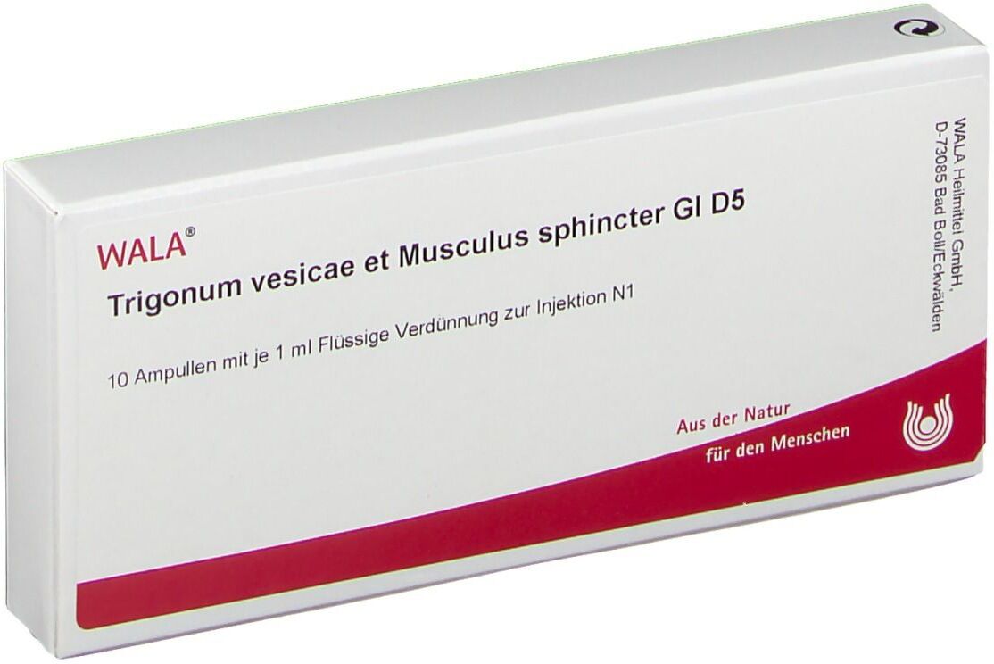 WALA Trigonum vesicae et Musculus sphincter GL D 5 Amp. 10x1 ml Ampullen