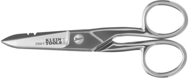 Klein Tools Ciseaux d'électricien nickelés (21007)