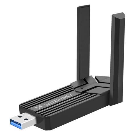 Wozinsky WAX-1800 Dualband-WLAN-USB-3.0-WiFi-6-Adapter - Schwarz (USB) (1409315874)