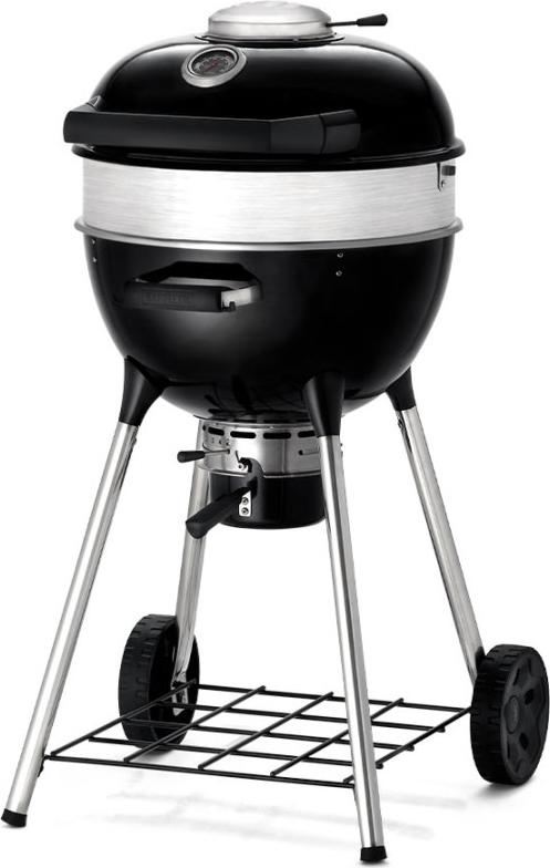 Holzkohlegrill - Kettle PRO 47cm - emaillierter Gusseisen-Grillrost - Hitzemanagement - Thermometer