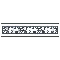Fiberdeck BOSTON Dekogitter Crios horizontal 300x1750x2 mm RAL7016