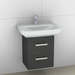 Artiqua 414 Waschtischunterschrank für Sentique 514366 Anthrazit Glanz, 414-WU2L-V15-7065-51 414-WU2L-V15-7065-51