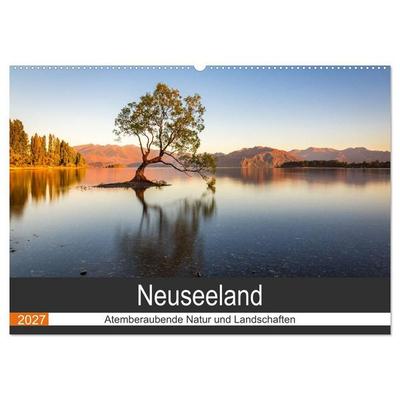 Neuseeland - Atemberaubende Natur und Landschaften (Wandkalender 2027 DIN A2 quer), CALVENDO Monatskalender