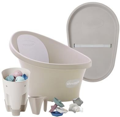 Shnuggle Baby Bath and Accessories Bundle with Changing Mat