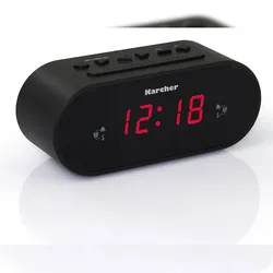 Kärcher Karcher UR 1030 Uhrenradio (PLL-Radio, dimmbares Display, Dual-Alarm) schwarz