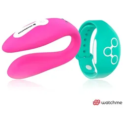 Wearwatch, Vibrator, Dual Pleasure Drahtlose Technologie Watchme Fuchsia / Aquamarine