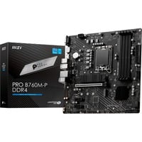 B760M-P DDR4, Mainboard schwarz