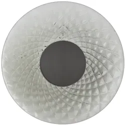 ROSSINI ILLUMINAZIONE SOLARIS-Applikation 12 W 3000 K CRI90 IP20 – Titanstruktur mit geräuchertem Ballonglas, Design-Wandleuchte – Rossini-Gruppe