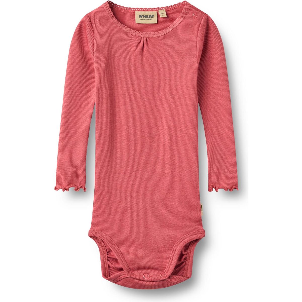 Wheat Rib Body Long Sleeve Lotta raspberry (1037) 62 9106-007-1037-62/3m