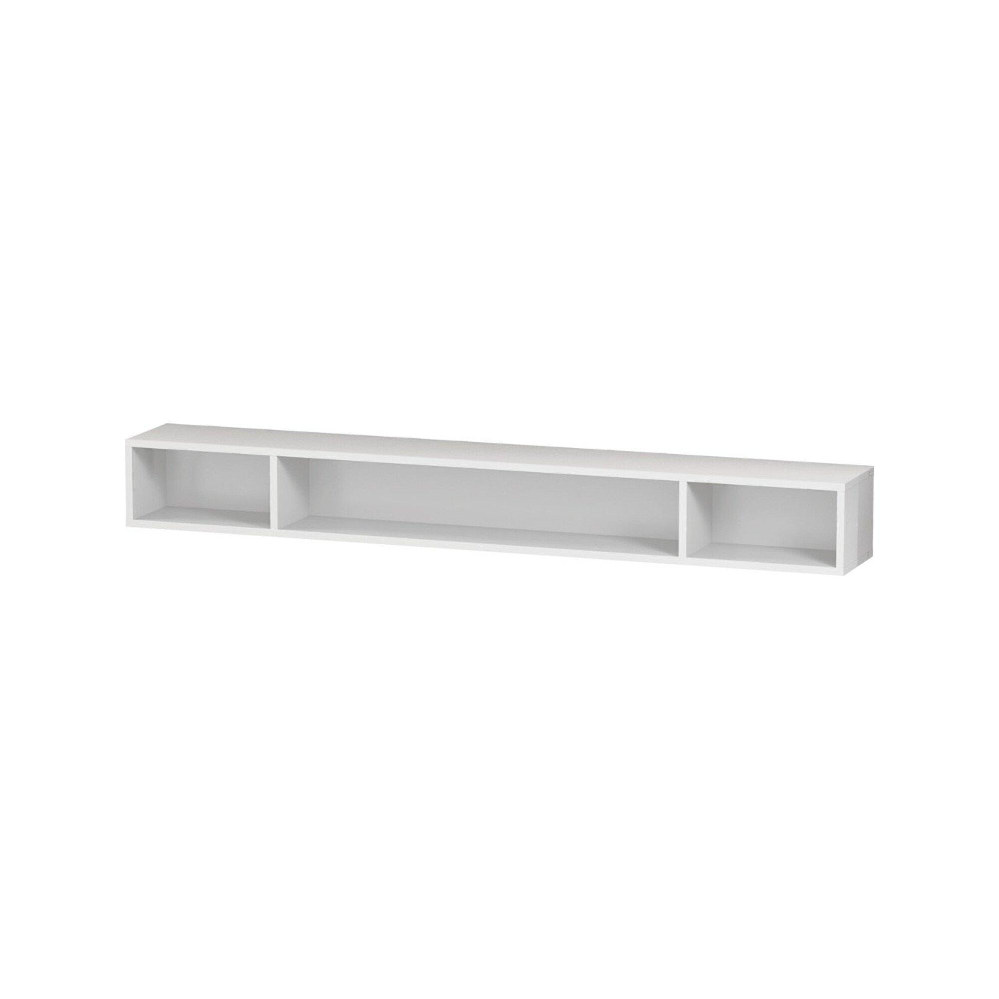 Duravit Regalelement L-Cube 100x14cm, Ei sw, 3 Fächer, horizontal (LC120101616)