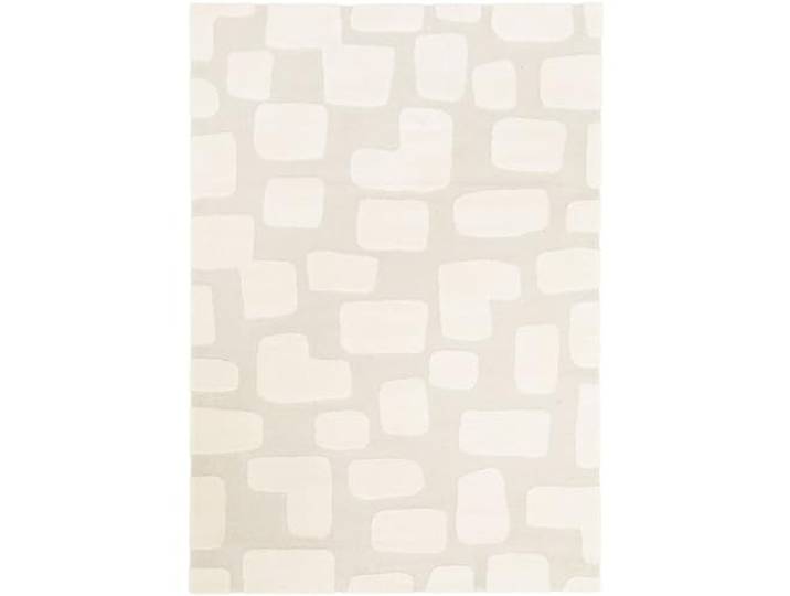 Steffensmeier Kurzflor Teppich Meran Wohnzimmerteppich modern,stylisch, Tupfen Creme, Größe: 200x290 cm