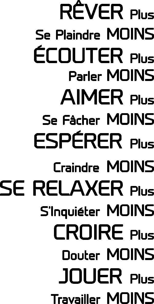 Ambiance-sticker Sticker citation Rêver, écouter, aimer, espérer ...