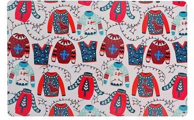 IH Casa Decor Christmas Plastic Placemat Sweater Weather - Set of 12